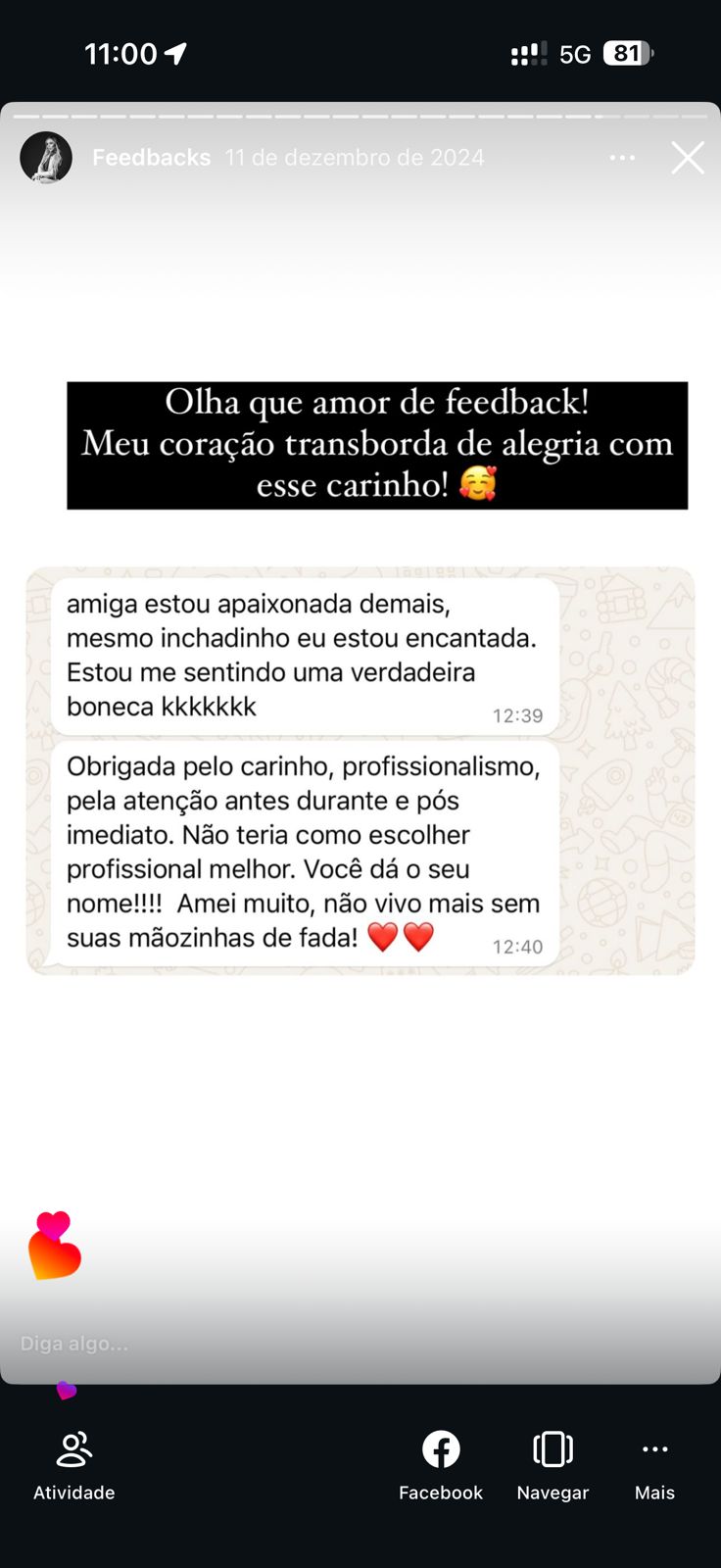 Feedback paciente